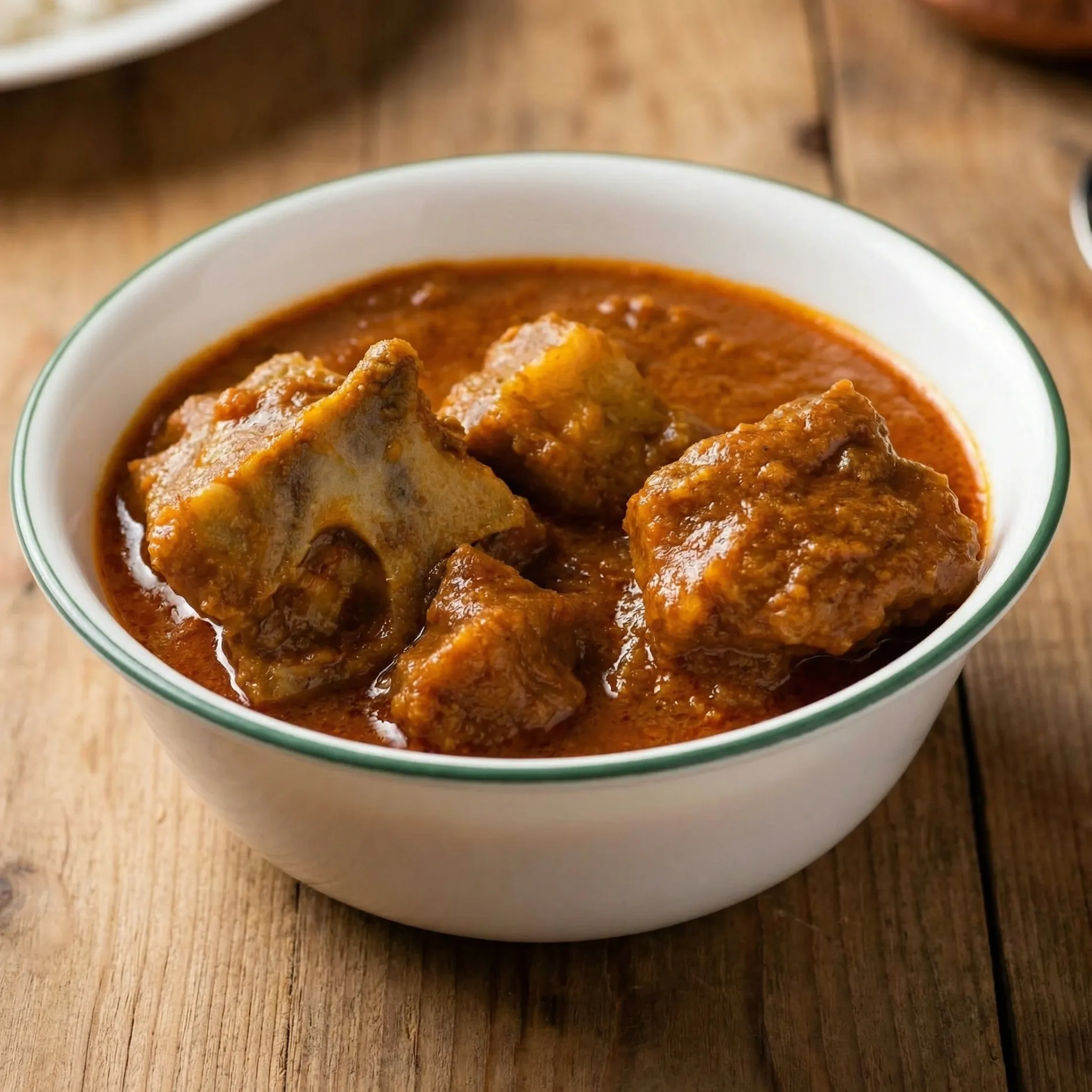 Lamb curry at Royal Bistro Indian restaurant Duncan BC - tender lamb in rich gravy