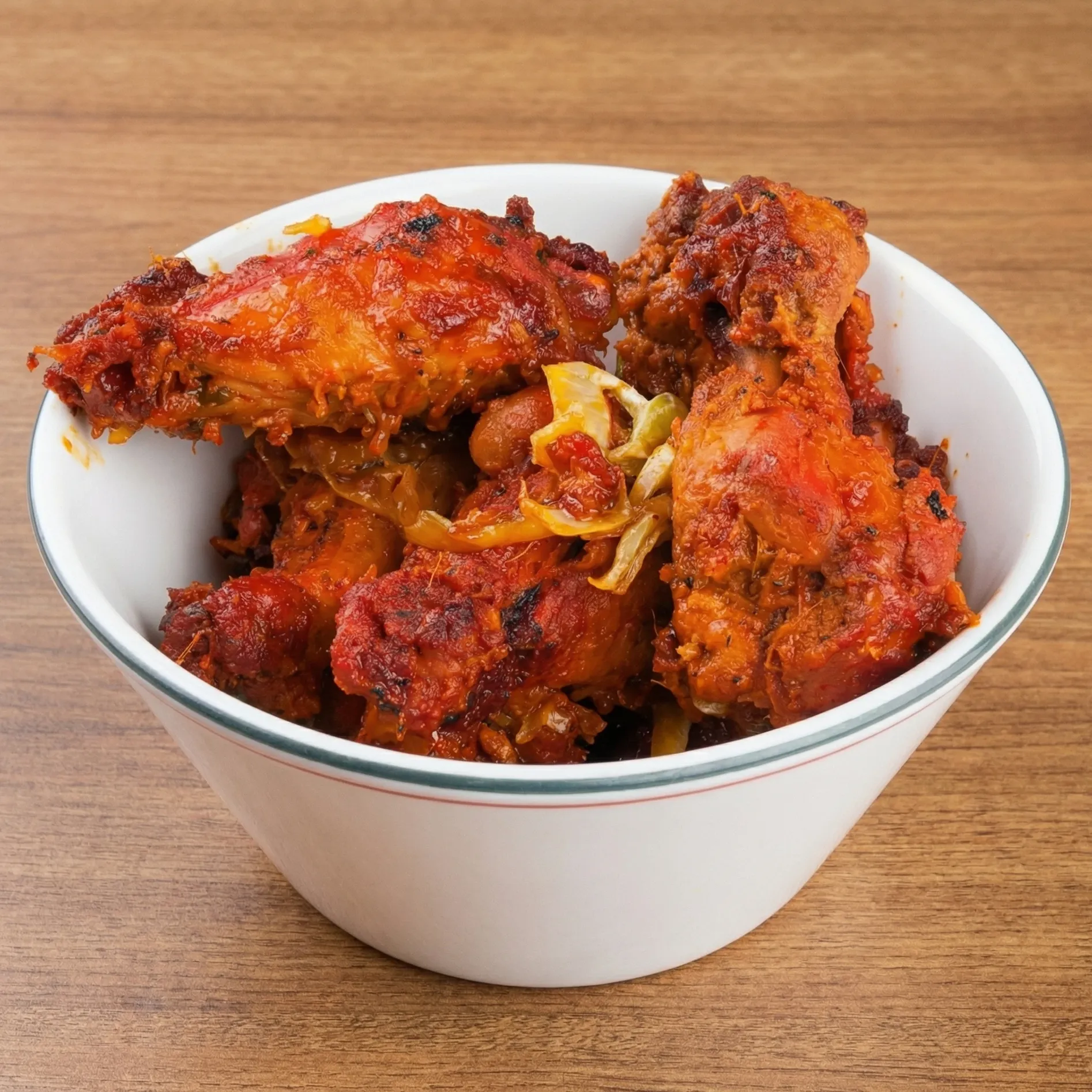 Tandoori chicken at Royal Bistro Indian restaurant Duncan BC - clay-oven roasted